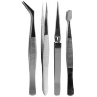 4 Piece Tweezer Set